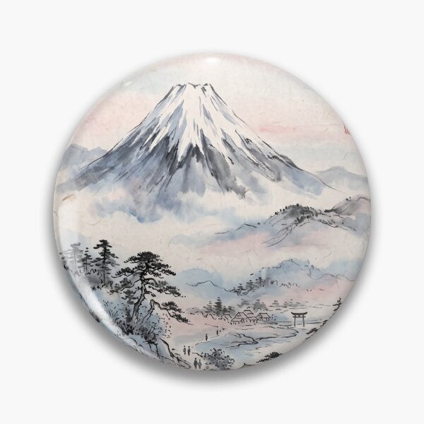 Item preview, Mountain Fuji with mist designed and sold by VictoriaaStore.