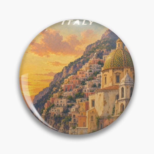 Item preview, Positano Italy Travel Souvenir - Vintage Illustration designed and sold by VisualArtsOasis.