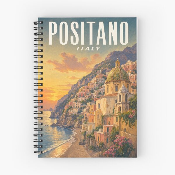 Item preview, Positano Italy Travel Souvenir - Vintage Illustration designed and sold by VisualArtsOasis.