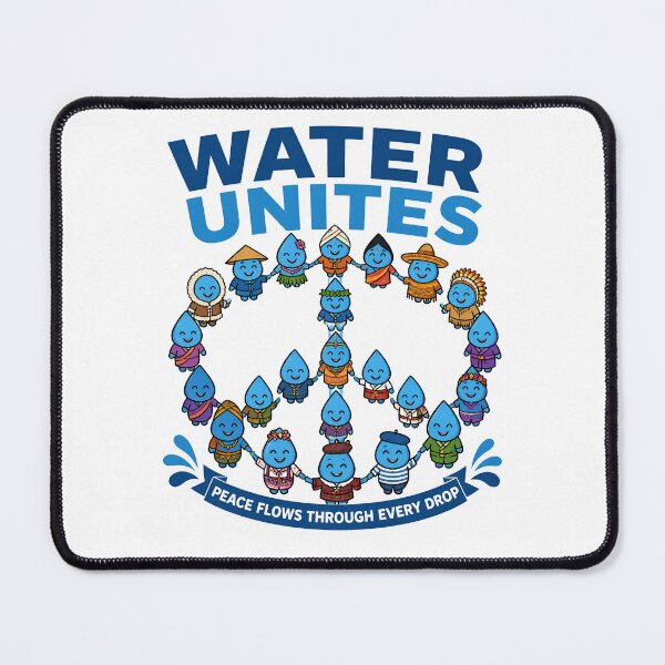Item preview, Water Unites Global Peace Eco Friendly Activist Design designed and sold by Nuvoro Eco Awareness.