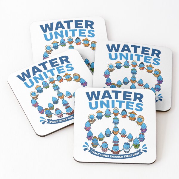 Item preview, Water Unites Global Peace Eco Friendly Activist Design designed and sold by Nuvoro Eco Awareness.