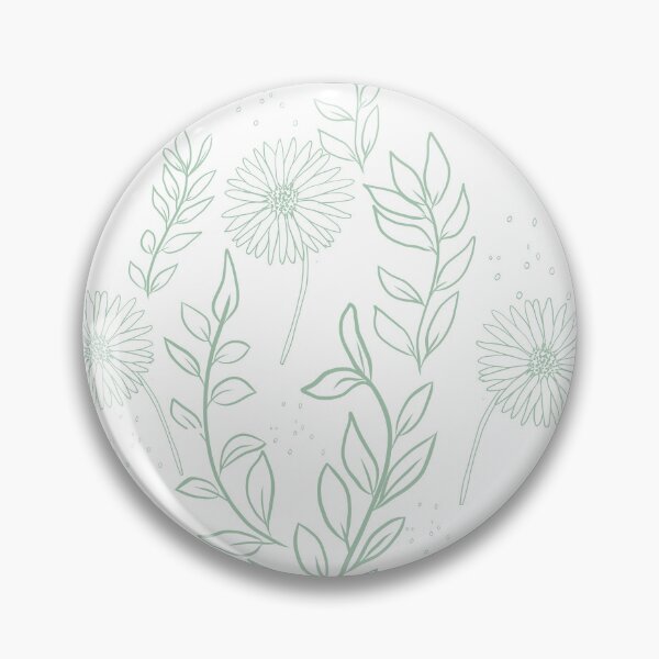 Item preview, Calming Green Sage Wildflower Line Art Graphic designed and sold by altastudio.