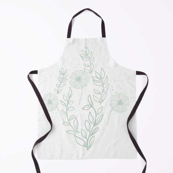 Item preview, Calming Green Sage Wildflower Line Art Graphic designed and sold by altastudio.