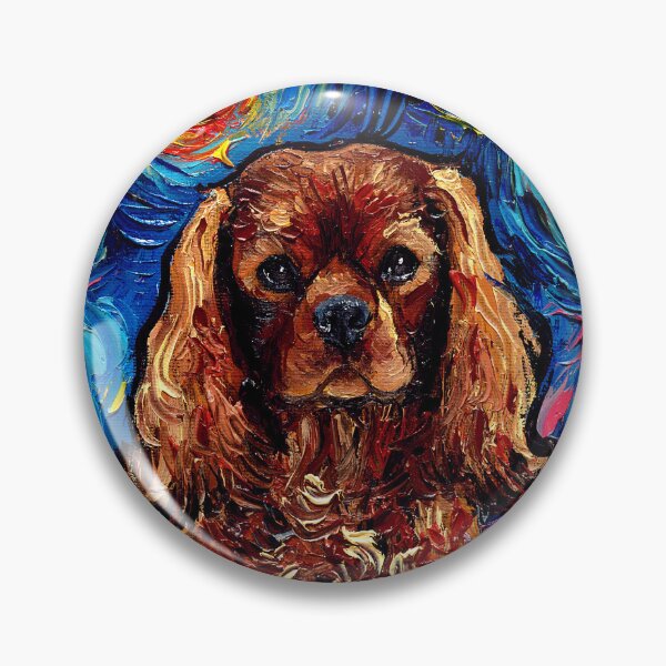 Item preview, Ruby Cavalier King Charles Spaniel Night designed and sold by AjaTrier.