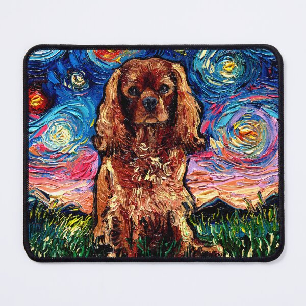 Item preview, Ruby Cavalier King Charles Spaniel Night designed and sold by AjaTrier.