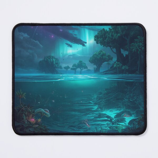 Item preview, Cosmic Ocean Forest Alien Fantasy Landscape designed and sold by Luminous Wilds.