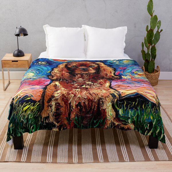 Item preview, Ruby Cavalier King Charles Spaniel Night designed and sold by AjaTrier.