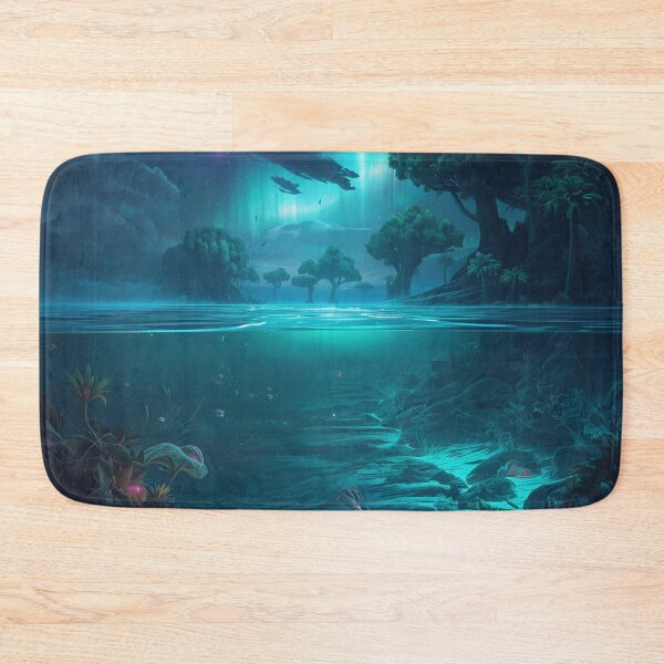 Item preview, Cosmic Ocean Forest Alien Fantasy Landscape designed and sold by Luminous Wilds.