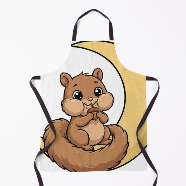 Item preview, Squirrel Eating on Crescent Moon designed and sold by pumsquare.
