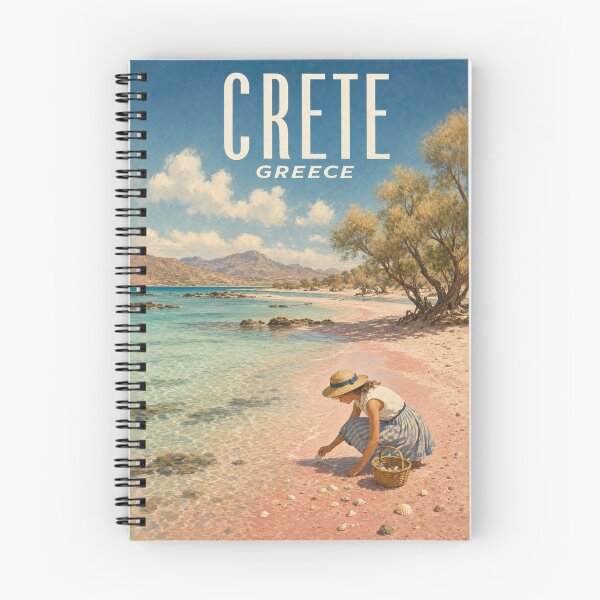 Item preview, Crete Greece Travel Souvenir - Vintage Illustration designed and sold by VisualArtsOasis.
