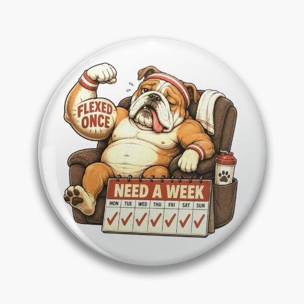 Item preview, Lazy Bulldog Rest Day Humor Gift designed and sold by Gentlestate.