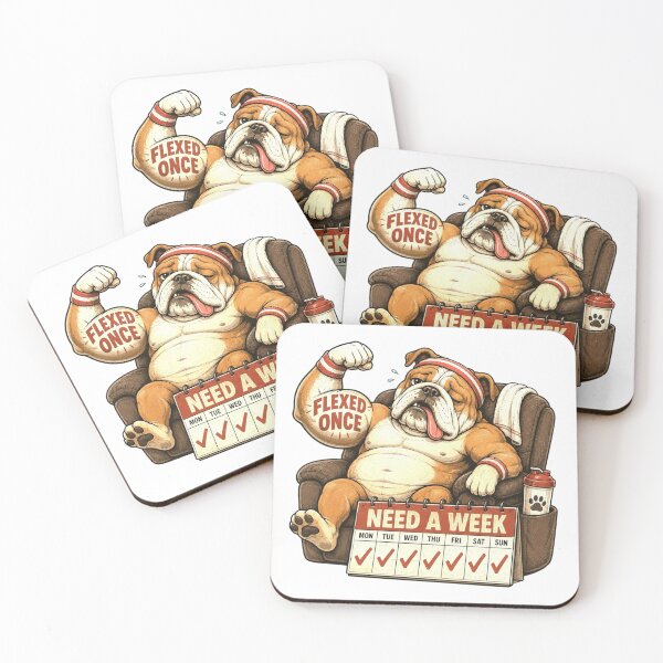 Item preview, Lazy Bulldog Rest Day Humor Gift designed and sold by Gentlestate.
