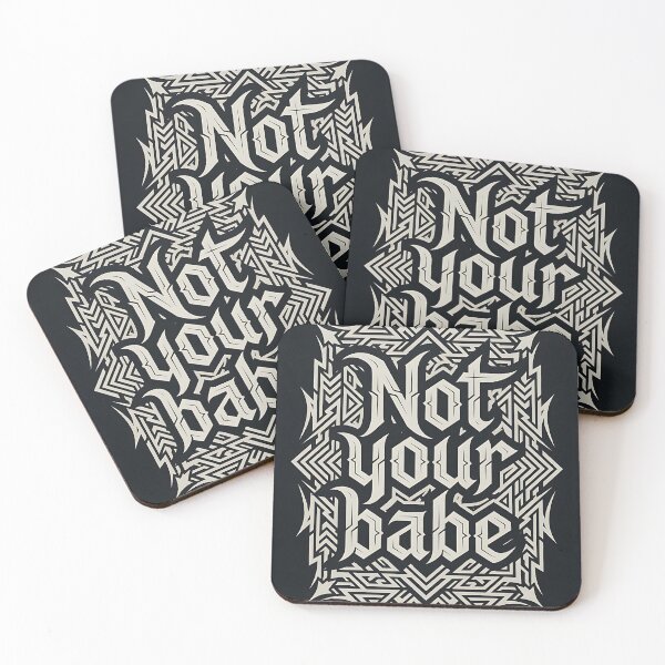 Item preview, Not Your Babe Ornate Tribal Typography designed and sold by HappyOops.