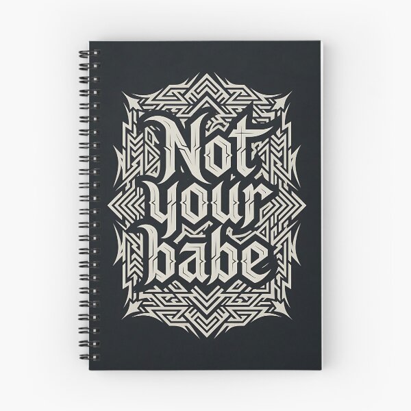 Item preview, Not Your Babe Ornate Tribal Typography designed and sold by HappyOops.