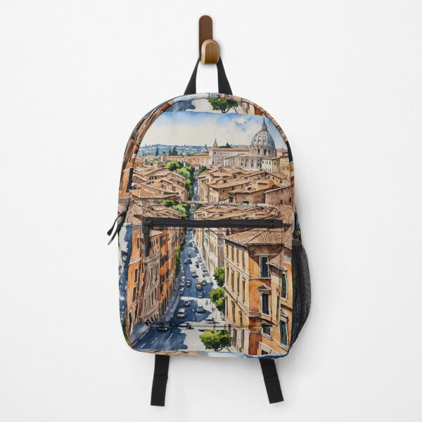 Item preview, St Peter Basilica Rome Italy Watercolor Cityscape Art designed and sold by UmSkelig834.
