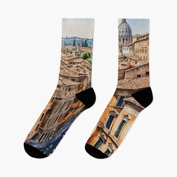 Item preview, St Peter Basilica Rome Italy Watercolor Cityscape Art designed and sold by UmSkelig834.