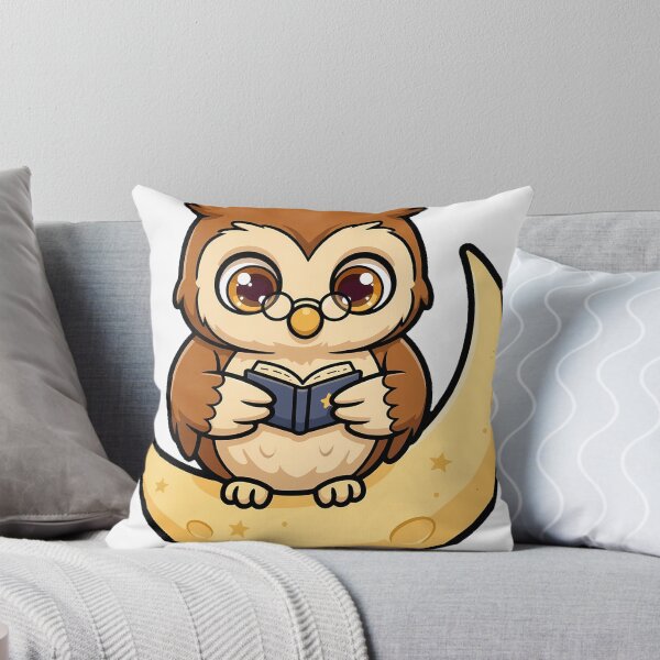 Item preview, Owl Reading on Moon designed and sold by pumsquare.