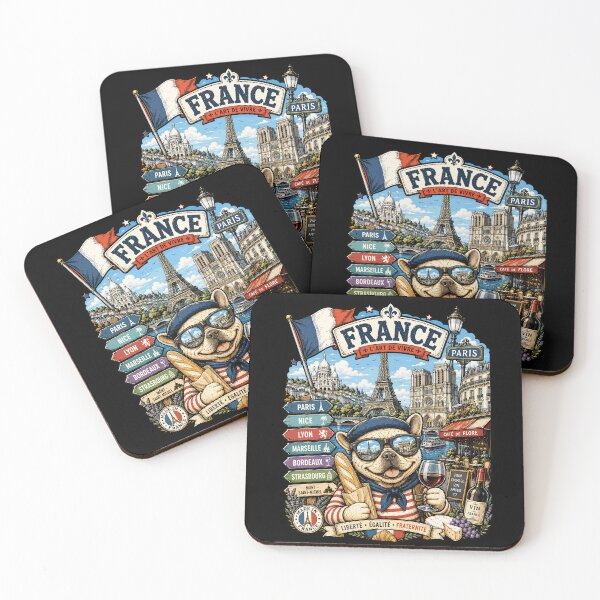 Item preview, France Paris Adventure French Bulldog designed and sold by AtuqStudio.