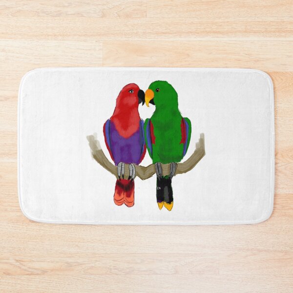 Item preview, Eclectus Parrot Pair Digital Illustration designed and sold by averyfoxdesigns.
