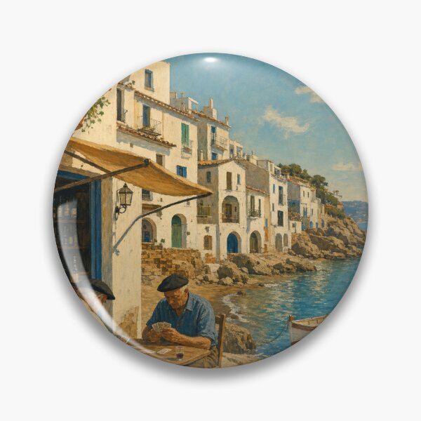 Item preview, Costa Brava Spain Travel Souvenir - Vintage Illustration designed and sold by VisualArtsOasis.