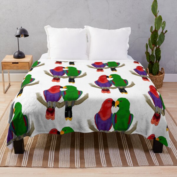 Item preview, Eclectus Parrot Pair Digital Illustration designed and sold by averyfoxdesigns.