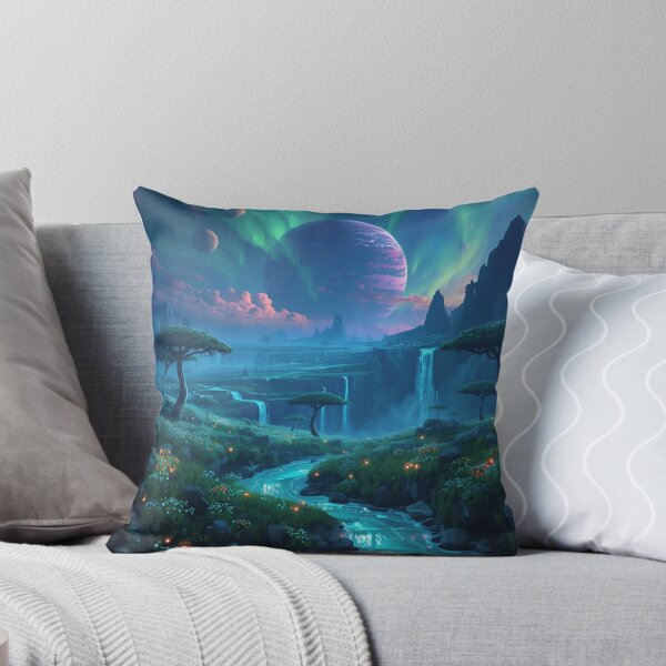 Item preview, Celestial Bloom Highlands Alien Fantasy Landscape designed and sold by Luminous Wilds.