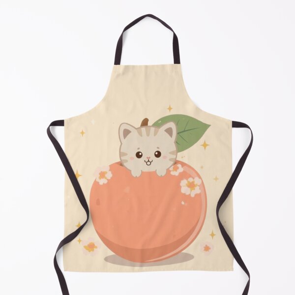 Item preview, Kawaii Peach Kitty Sticker | Cute Cat in Peach Design designed and sold by Stylestickers55.