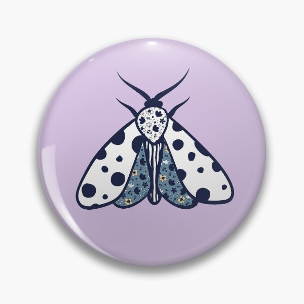 Item preview, White Spotted Floral Moth designed and sold by IvysCreativityHouse.