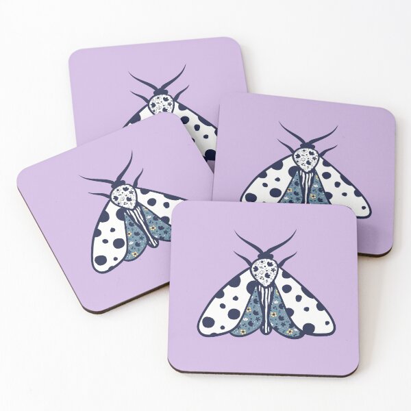 Item preview, White Spotted Floral Moth designed and sold by IvysCreativityHouse.