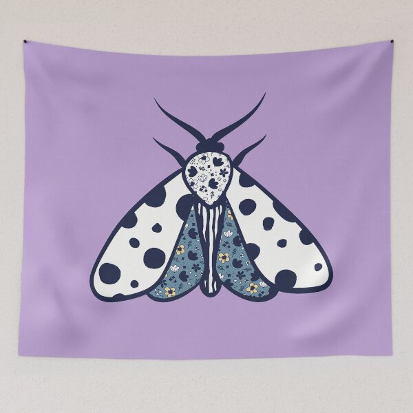 Item preview, White Spotted Floral Moth designed and sold by IvysCreativityHouse.