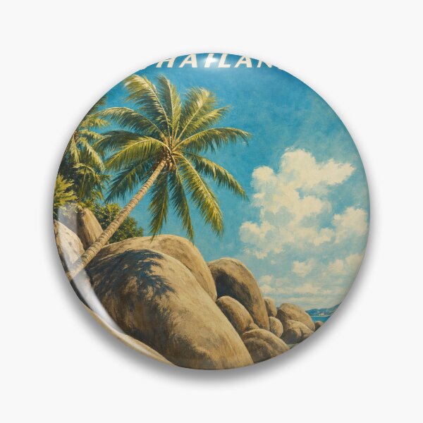 Item preview, Koh Samui Thailand Travel Souvenir - Vintage Illustration designed and sold by VisualArtsOasis.