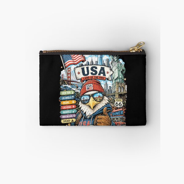 Item preview, USA American Adventure Eagle Travel Art designed and sold by EdwinkOne.
