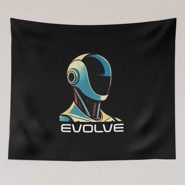 Item preview, EVOLVE Humanoid Robot Evolution T-Shirt | Future of AI & Human Innovation designed and sold by TEEJAMBOREE.