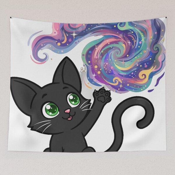 Aperçu de l'œuvre Chat jouant avec Nebula créée et vendue par pumsquare.