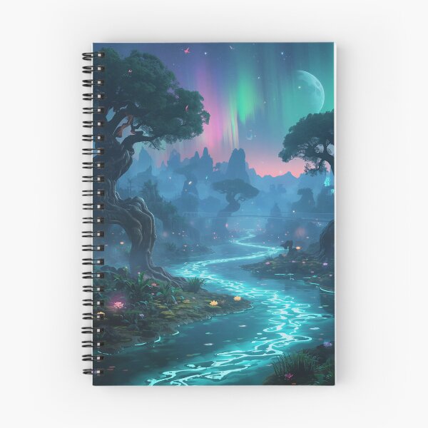 Item preview, Living Aurora River Alien Fantasy Landscape designed and sold by Luminous Wilds.