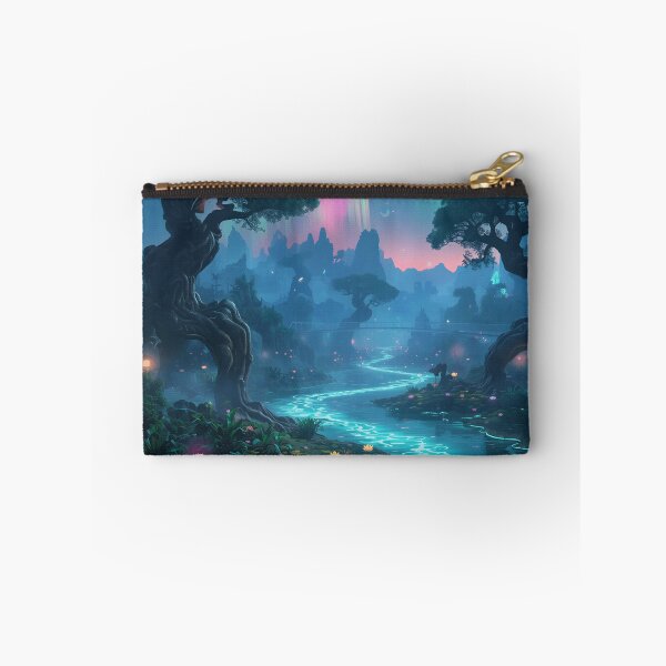 Item preview, Living Aurora River Alien Fantasy Landscape designed and sold by Luminous Wilds.