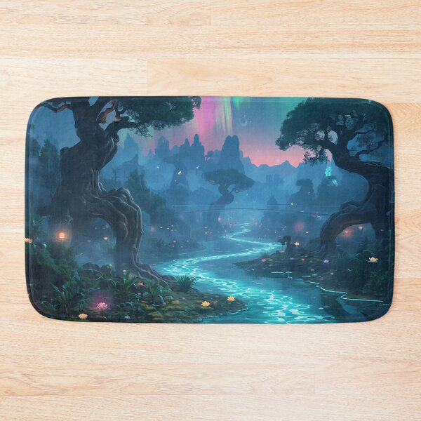 Item preview, Living Aurora River Alien Fantasy Landscape designed and sold by Luminous Wilds.