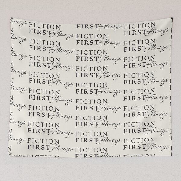 Item preview, Fiction First Always – Elegant Book Lover Typography Gift for Readers designed and sold by Hello Hobbies.