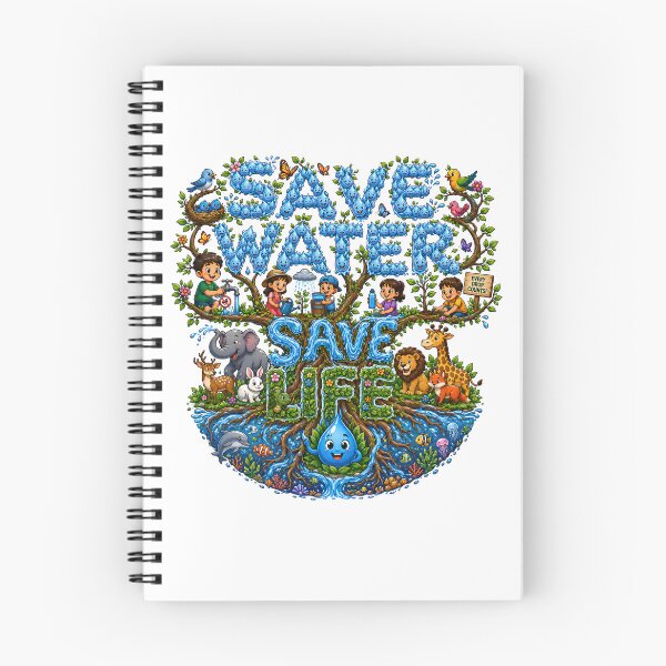 Item preview, Save Water Save Life Cute Eco Friendly Design designed and sold by Nuvoro Eco Awareness.