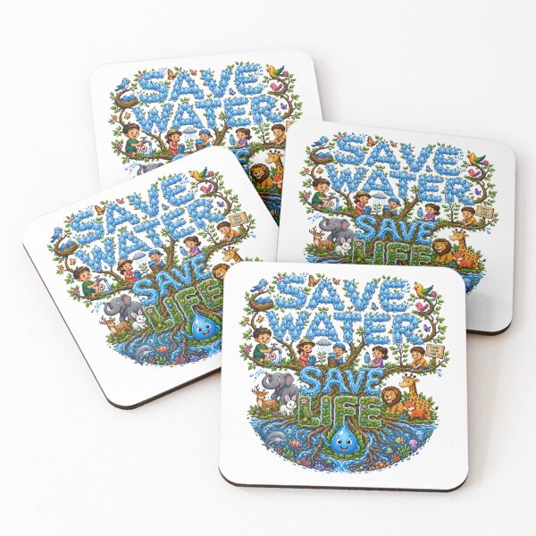 Item preview, Save Water Save Life Cute Eco Friendly Design designed and sold by Nuvoro Eco Awareness.