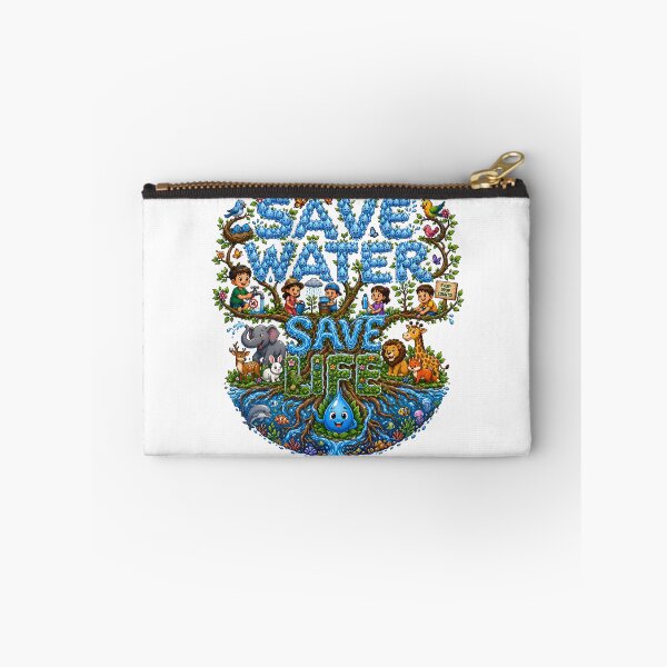 Item preview, Save Water Save Life Cute Eco Friendly Design designed and sold by Nuvoro Eco Awareness.