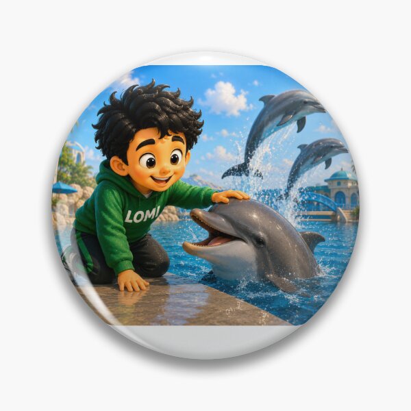 Item preview, Lumi the Dolphin Friend | Original Children’s Illustration designed and sold by LumivaraGallery.