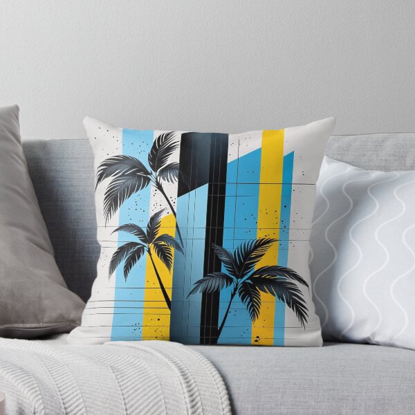 Item preview, Mid Century Modern Palm Trees Geometric Abstract Art designed and sold by semenol.