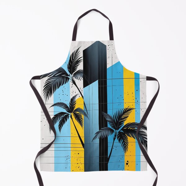 Item preview, Mid Century Modern Palm Trees Geometric Abstract Art designed and sold by semenol.