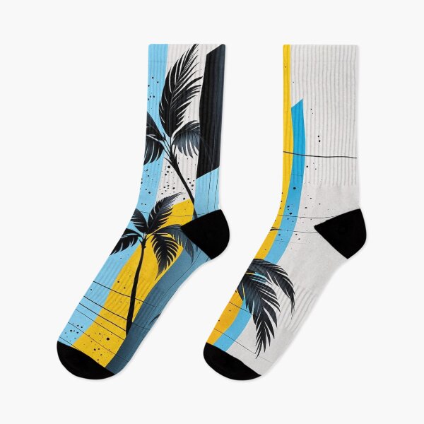 Item preview, Mid Century Modern Palm Trees Geometric Abstract Art designed and sold by semenol.
