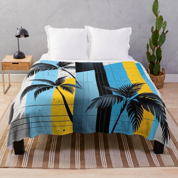 Item preview, Mid Century Modern Palm Trees Geometric Abstract Art designed and sold by semenol.