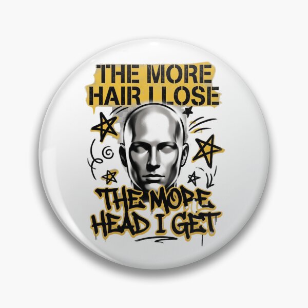 Item preview, The More Hair I Lose The More Head I Get Funny Bald Man Humor T-Shirt designed and sold by Omarmadani.