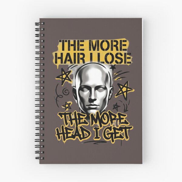 Item preview, The More Hair I Lose The More Head I Get Funny Bald Man Humor T-Shirt designed and sold by Omarmadani.