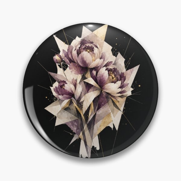 Item preview, Geometric Peonis a subtle floral composition. A delicate purple bouquet. designed and sold by NewtBoo.