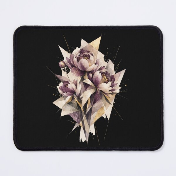 Item preview, Geometric Peonis a subtle floral composition. A delicate purple bouquet. designed and sold by NewtBoo.